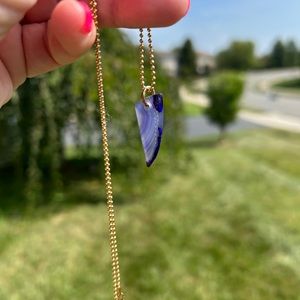 Pratt Daddy pendant only . Banded agate piece .